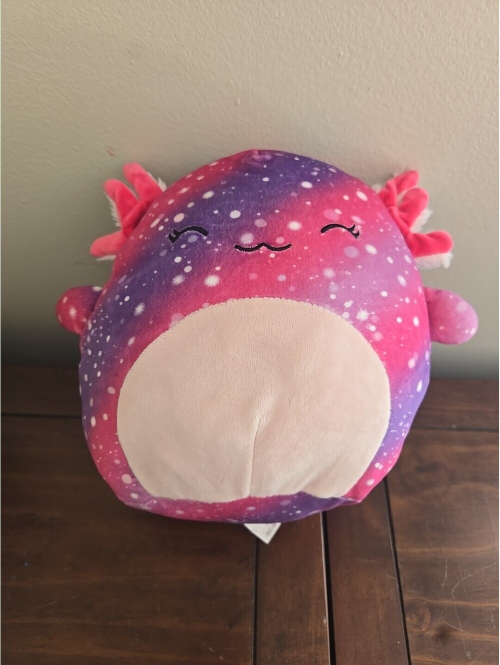 Ally Squishmallow 8 Inch Mystery Squad Pink Galaxy Axolotl without tag!